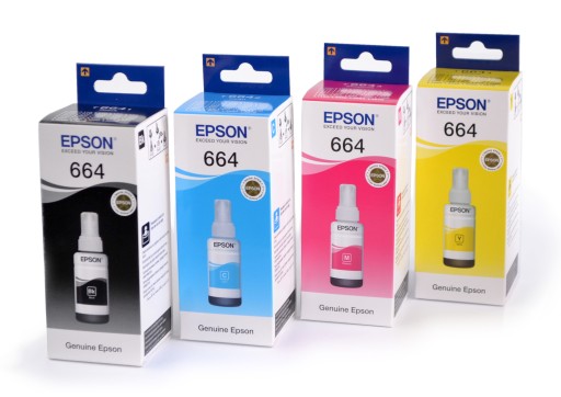 4x TUSZ EPSON 664 T6641 T6642 L550 L555 L565 L455