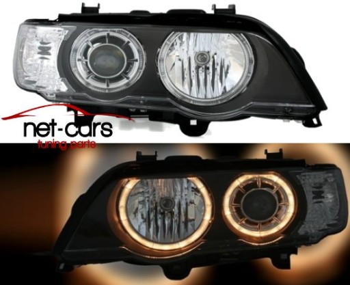 Фари, лампи фари, відбивачі bmw x5 e53 d2s angel eys ксенон b1 - фото