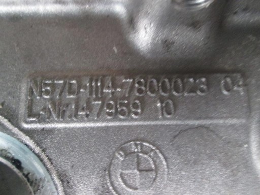 Couvercle carter distribution BMW 5 F10 F-10 5.0D