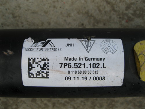 kardan kardan VW Touareg 7P0 7P 3.0 TDI 2010