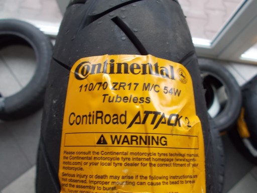 110/70R17 110/70ZR17 CONTINENTAL ContiRoadAttack 2