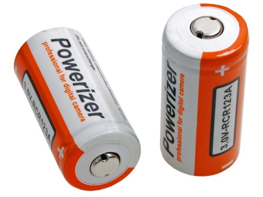 2 x batéria batéria Two CR123 CR-123 800 Mah