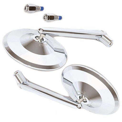 803-1011 - Круглі дзеркала хром кафе RACER CUSTOM VIRAGO