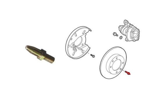 ŚRUBA TARCZY HAMULCOWEJ ALFA ROMEO FIAT LANCIA ORG