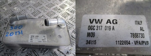 chladic oleje VW PASSAT B8 3G0 2,0TFSI