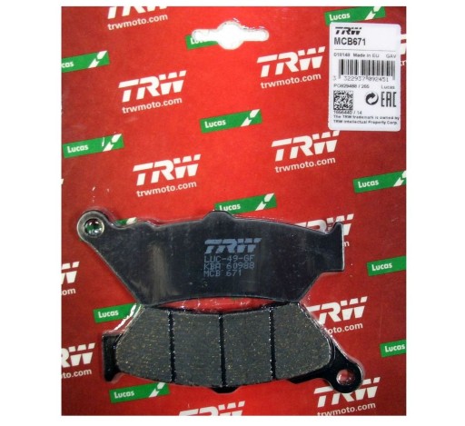 Гальмівні колодки TRW LUCAS MCB671 BMW F 650 GS