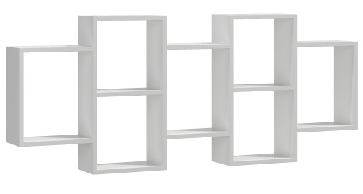 Półka ścienna Na Książki Zabawki Płyty Biała Półka ścienna Na Książki Zabawki Płyty Biała