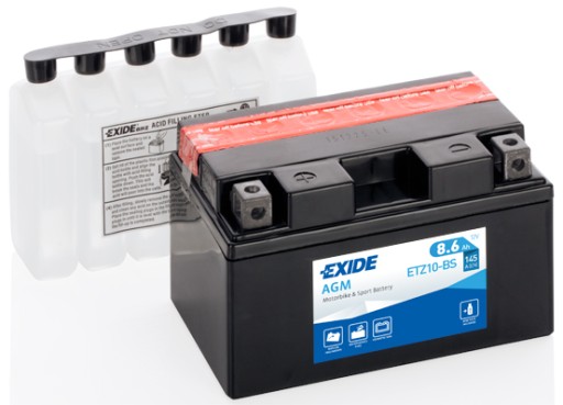 ETZ10-BS - Акумулятор для мотоцикла Exide ETZ10-BS, YTZ10-BS
