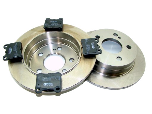 003320x2,023309 - = Диски + колодки сзади MERCEDES W124 190 W201 W202=