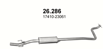 ГЛУШНИК ЦЕНТРАЛЬНИЙ TOYOTA YARIS 26.286