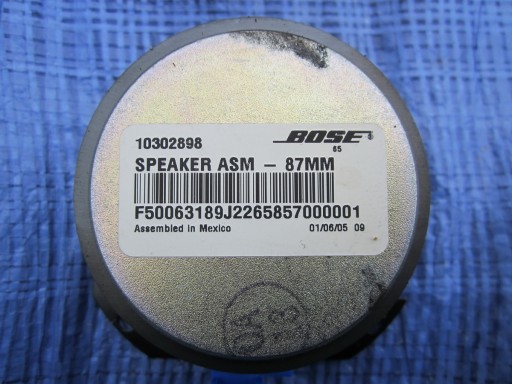 speaker Bose Chevrolet Corvette C6 10302898