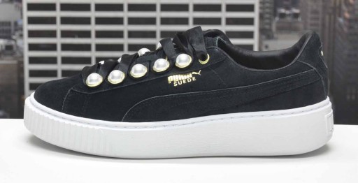puma suede platform bling