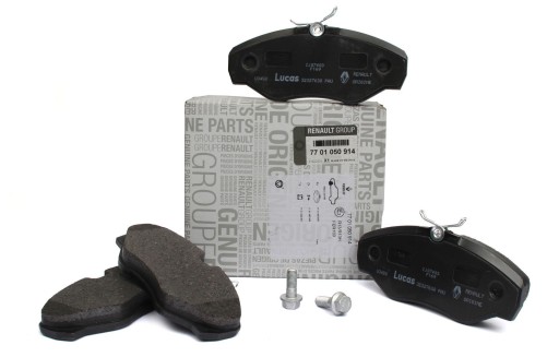 7701050914 - ПЕРЕДНІ ГАЛЬМІВНІ КОЛОДКИ ДЛЯ TRAFIC II VIVARO ORIGINA