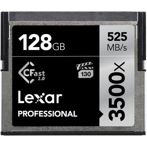 Lexar CFast 2.0 128GB 3500x 525MB/s