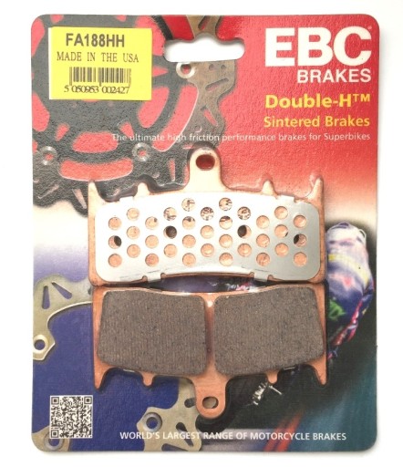 FA188HH - ПЕРЕДНІ КОЛОДКИ SUZUKI GSXR 750 GS GSF 1200 BANDIT