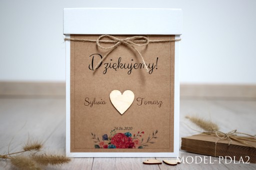 КОРОБКА ДЛЯ СВАДЕБНЫХ КОНВЕРТОВ ВИНТАЖ DL ECO BOHO ЧАСТЬ 1