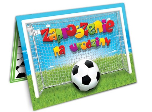 Запрошення на день народження з футболу ZX6900 10шт