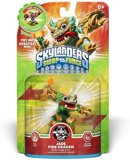 Zdjęcie oferty: SKYLANDERS SWAP JADE FIRE KRAKEN MAGNETIC BOX!