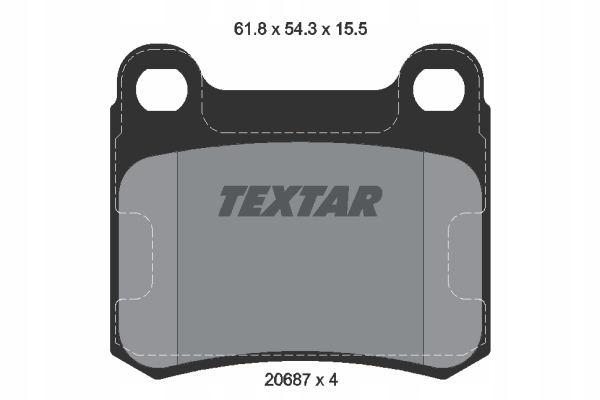 DISCS PADS TEXTAR REAR MERCEDES C W202 258MM 1SW photo 3 - milautoparts-fr.ukrlive.com