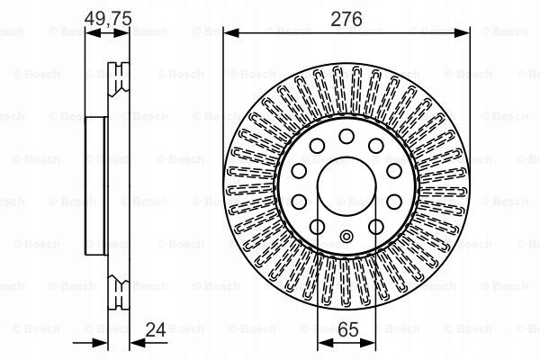 DISCS PADS BOSCH FRONT SEAT LEON 5F 276MM photo 2 - milautoparts-fr.ukrlive.com