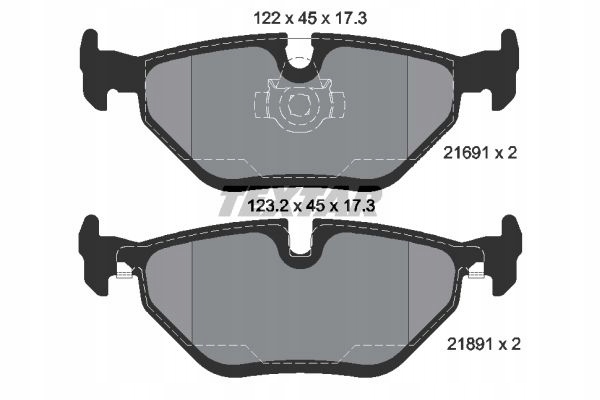 2× TEXTAR 92075103 DISQUE DE FREIN + SABOTS DE FREIN DE FREIN TEXTAR 2169103 photo 3 - milautoparts-fr.ukrlive.com