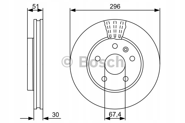 DISQUES SABOTS DE FREIN BOSCH AVANT OPEL INSIGNIA 296MM photo 2 - milautoparts-fr.ukrlive.com