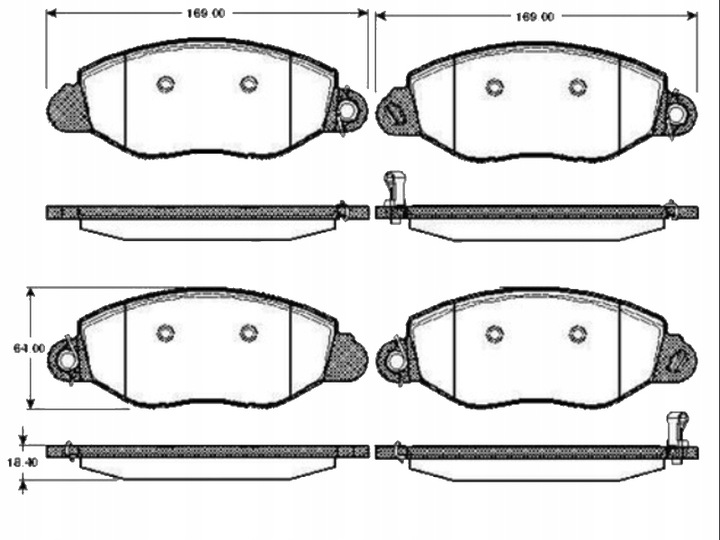 SABOTS DE FREIN DE FREIN AVANT FORD TRANSIT 2000-2006 photo 2 - milautoparts-fr.ukrlive.com