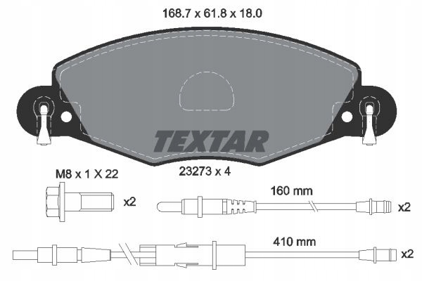 DISCS PADS TEXTAR FRONT CITROEN C5 II 288MM photo 3 - milautoparts-fr.ukrlive.com