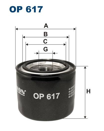 FILTRON FILTER OILS OP617 HYUNDAI;MITSUBISHI;SUBAR photo 1 - milautoparts-fr.ukrlive.com