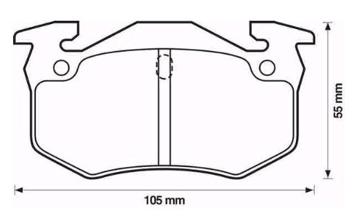 PADS HAM REAR RENAULT 19 CLIO -98 photo 1 - milautoparts-fr.ukrlive.com