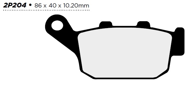 SABOTS DE FREIN NISSIN HONDA FMX 650 05-08, NT 650 HAWK ARRIÈRE photo 2 - milautoparts-fr.ukrlive.com