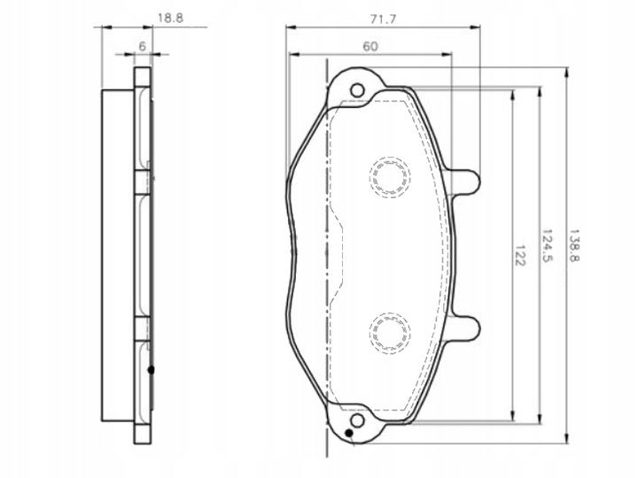 PADS BRAKE FRONT FORD TRANSIT 1991-2000 photo 2 - milautoparts-fr.ukrlive.com