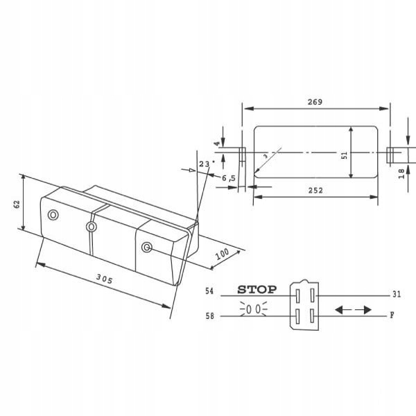 FEU ARRIÈRE GAUCHE MF 690 698 1425885M92 COBO photo 3 - milautoparts-fr.ukrlive.com