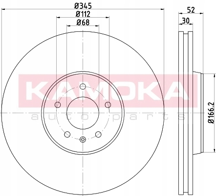 DISC BRAKE PRZED.WENT. 103310 KAMOKA photo 4 - milautoparts-fr.ukrlive.com