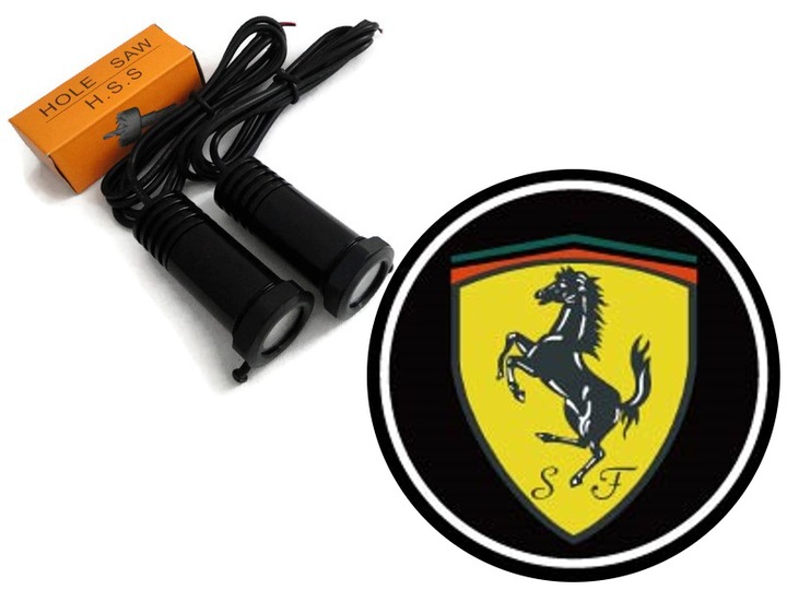 LIGHT LED POWITALNE LOGO FERRARI TUNING MAXX POWER photo 1 - milautoparts.fr