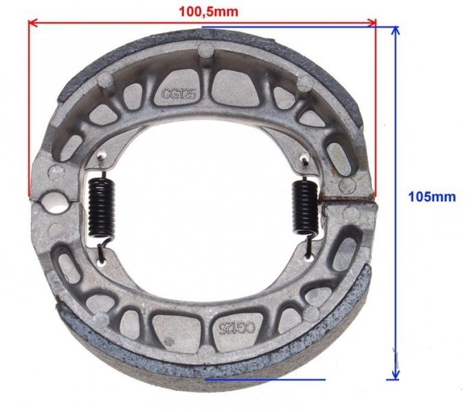 SZCZEKA BRAKES REAR SET 2 PIECES OGAR 900 105MM photo 2 - milautoparts-fr.ukrlive.com