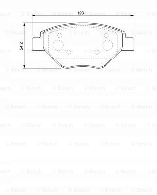 SABOTS DE FREIN BOSCH AVANT - RENAULT MEGANE II 260MM photo 2 - milautoparts-fr.ukrlive.com