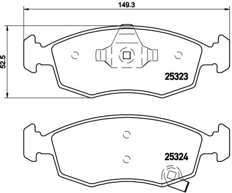 DISQUES SABOTS DE FREIN BREMBO AVANT FIAT PANDA 3 WENT. photo 3 - milautoparts-fr.ukrlive.com