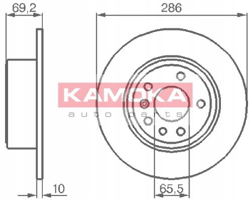 DISCS BRAKE 2 PIECES REAR OPEL VECTRA B 2.2 2.5 V6 photo 2 - milautoparts-fr.ukrlive.com