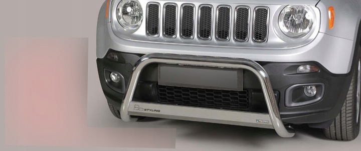 JEEP RENEGADE 2014-2017 BUMPER GUARD HOMOLOGATION EUROPE STEEL STAINLESS POWERFUL photo 5 - milautoparts-fr.ukrlive.com