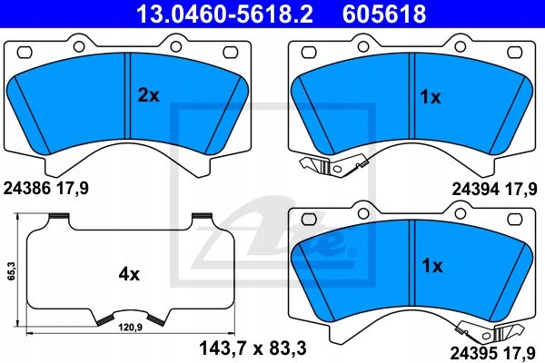 ATE PADS REAR TOYOTA LAND CRUISER 200 V8 LX570 photo 2 - milautoparts-fr.ukrlive.com