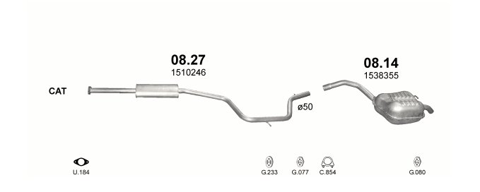 SILENCER END FORD GALAXY MONDEO S-MAX 08.14 photo 3 - milautoparts-fr.ukrlive.com