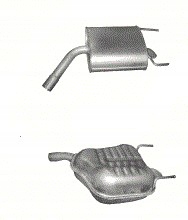 SILENCERS SET OPEL VECTRA C POJ.2,0+2,2+3,2 +SILENCER SUPPORT photo 1 - milautoparts-fr.ukrlive.com