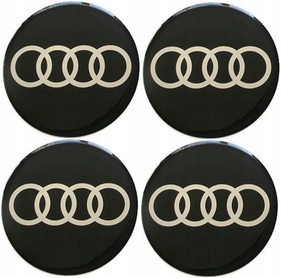 STICKERS ON DISCS CUP NUTS WHEEL COVERS AUDI 70MM photo 1 - milautoparts-fr.ukrlive.com