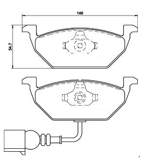 SABOTS DE FREIN AVANT SEAT LEON TOLEDO IBIZA OCTAVIA FABIA VW GOLF IV POLO photo 2 - milautoparts-fr.ukrlive.com