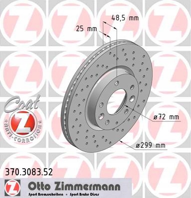 ZIMMERMANN SPORT AVANT MAZDA 6 GH 07-12 photo 2 - milautoparts-fr.ukrlive.com