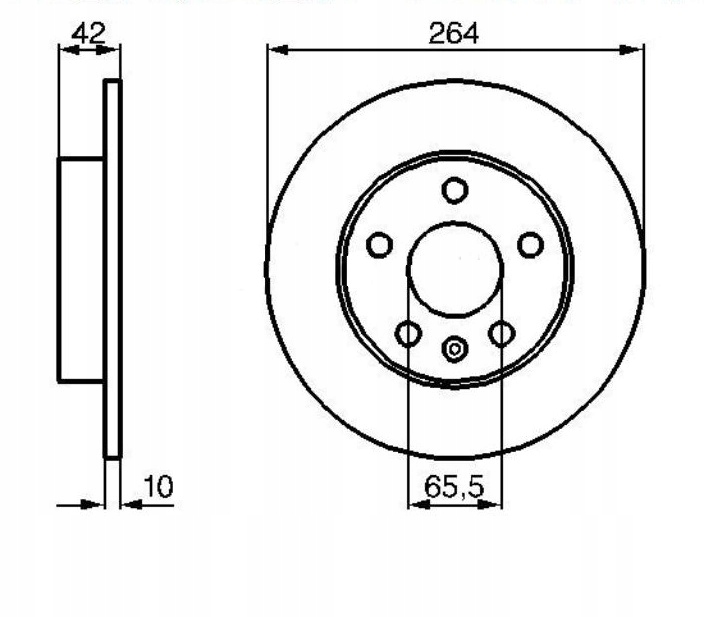 DISCS MIKODA 1620 GT OPEL MERIVA I A II B REAR 5SR photo 2 - milautoparts-fr.ukrlive.com