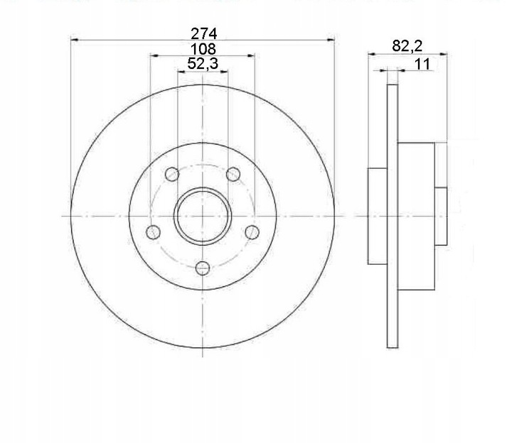 DISCS MIKODA 1739L BEARING PADS LAGUNA II REAR photo 2 - milautoparts-fr.ukrlive.com