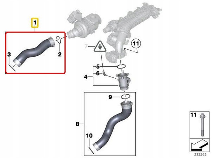 BMW E90 E91 E92 E93 8511738 TUYAU BUSE FIL TURBO photo 7 - milautoparts-fr.ukrlive.com