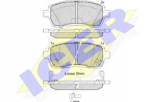 SABOTS DE FREIN DE FREIN ICER SUZUKI SWIFT IV AVANT photo 3 - milautoparts-fr.ukrlive.com